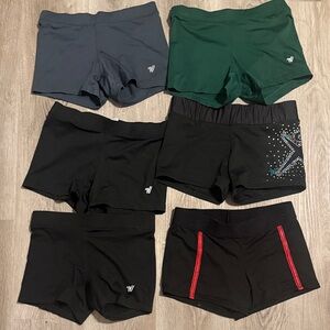 Varsity Women's Athletic Shorts - Black, Gray, Green